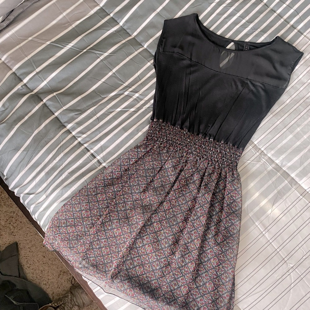 Sheer top/Chiffon floral Dress